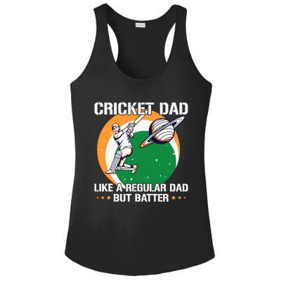 Cricket Sport Quote For An Indian Cricket Dad Ladies PosiCharge Competitor Racerback Tank