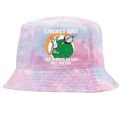 Cricket Sport Quote For An Indian Cricket Dad Tie-Dyed Bucket Hat