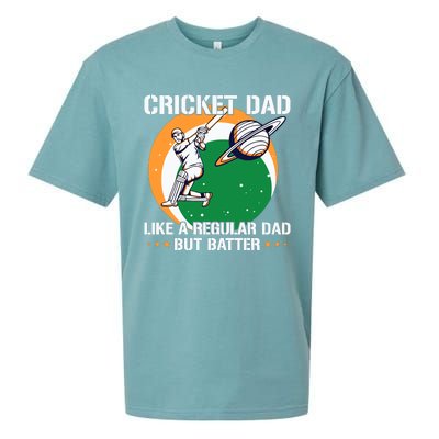 Cricket Sport Quote For An Indian Cricket Dad Sueded Cloud Jersey T-Shirt