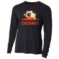 Cincinnati Soccer Queen City Skyline Cooling Performance Long Sleeve Crew