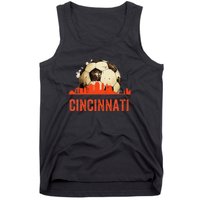 Cincinnati Soccer Queen City Skyline Tank Top