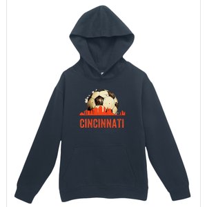 Cincinnati Soccer Queen City Skyline Urban Pullover Hoodie