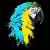 Colourful Scarlet Red Macaw Parrot Bird Painting Of Watercolour Impact Tech Backpack