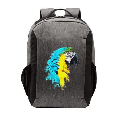 Colourful Scarlet Red Macaw Parrot Bird Painting Of Watercolour Vector Backpack