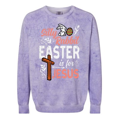 Christian Silly Rabbit Easter For Jesus Colorblast Crewneck Sweatshirt