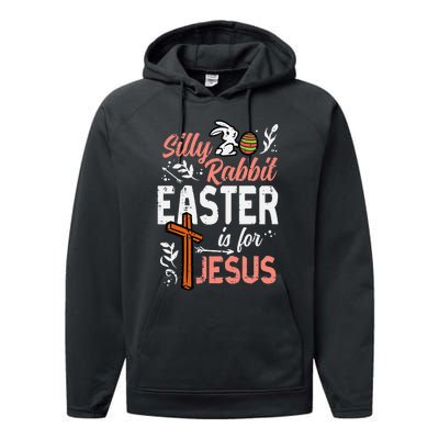 Christian Silly Rabbit Easter For Jesus Performance Fleece Hoodie