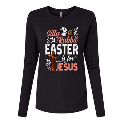 Christian Silly Rabbit Easter For Jesus Womens Cotton Relaxed Long Sleeve T-Shirt