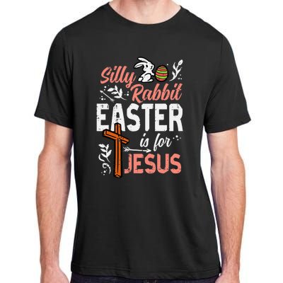 Christian Silly Rabbit Easter For Jesus Adult ChromaSoft Performance T-Shirt