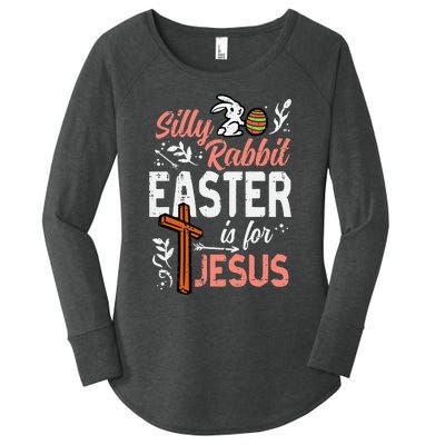 Christian Silly Rabbit Easter For Jesus Women's Perfect Tri Tunic Long Sleeve Shirt