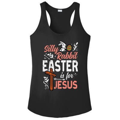 Christian Silly Rabbit Easter For Jesus Ladies PosiCharge Competitor Racerback Tank