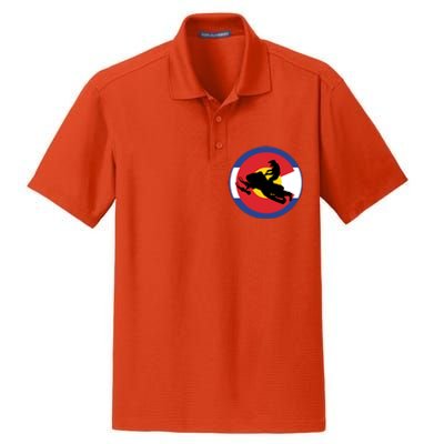 Colorado Snowmobile Rider Snowmobiling In Colorado Gift Dry Zone Grid Polo