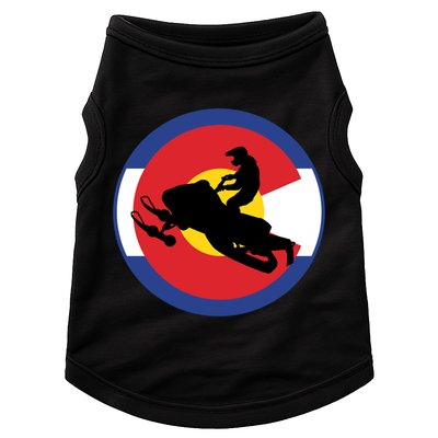 Colorado Snowmobile Rider Snowmobiling In Colorado Gift Doggie Tank