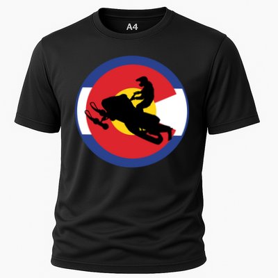 Colorado Snowmobile Rider Snowmobiling In Colorado Gift Performance Shirt