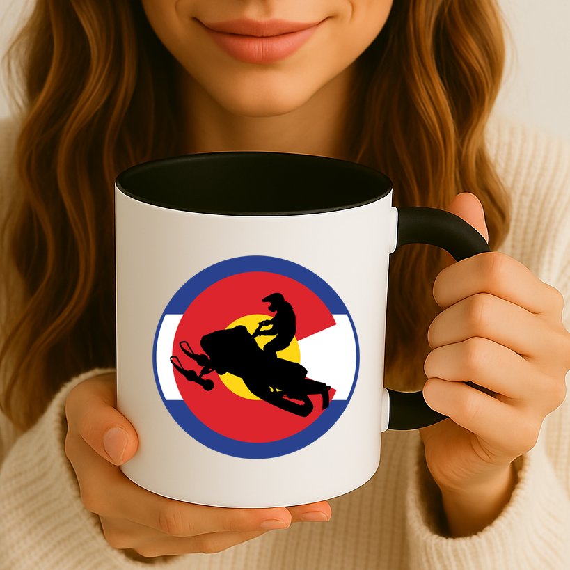Colorado Snowmobile Rider Snowmobiling In Colorado Gift Mug