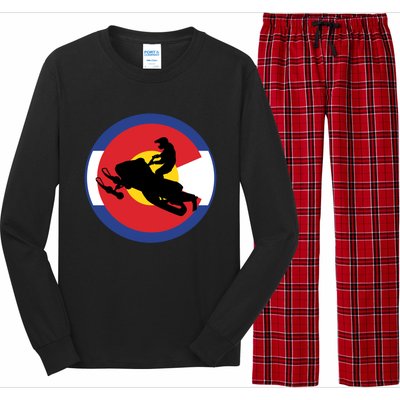 Colorado Snowmobile Rider Snowmobiling In Colorado Gift Long Sleeve Pajama Set