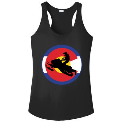 Colorado Snowmobile Rider Snowmobiling In Colorado Gift Ladies PosiCharge Competitor Racerback Tank