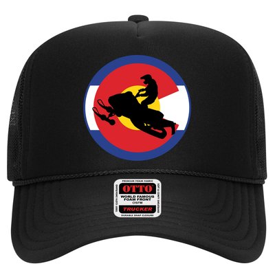 Colorado Snowmobile Rider Snowmobiling In Colorado Gift Hat