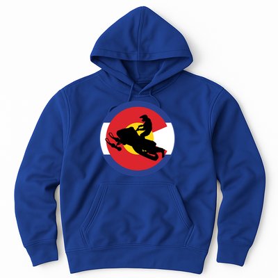 Colorado Snowmobile Rider Snowmobiling In Colorado Gift Hoodie