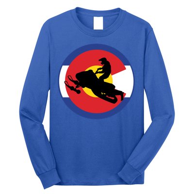 Colorado Snowmobile Rider Snowmobiling In Colorado Gift Long Sleeve Shirt