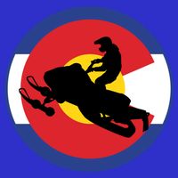 Colorado Snowmobile Rider Snowmobiling In Colorado Gift Button