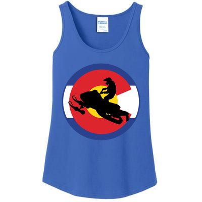 Colorado Snowmobile Rider Snowmobiling In Colorado Gift Ladies Essential Tank