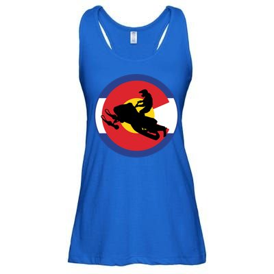 Colorado Snowmobile Rider Snowmobiling In Colorado Gift Ladies Essential Flowy Tank