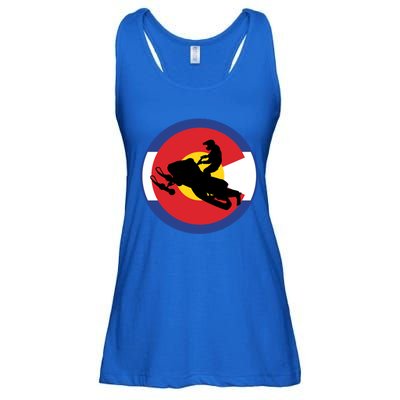 Colorado Snowmobile Rider Snowmobiling In Colorado Gift Ladies Essential Flowy Tank