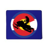 Colorado Snowmobile Rider Snowmobiling In Colorado Gift Mousepad