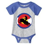 Colorado Snowmobile Rider Snowmobiling In Colorado Gift Infant Baby Jersey Bodysuit