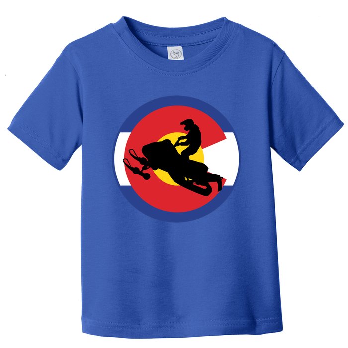 Colorado Snowmobile Rider Snowmobiling In Colorado Gift Toddler T-Shirt