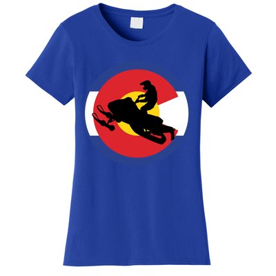 Colorado Snowmobile Rider Snowmobiling In Colorado Gift Women's T-Shirt