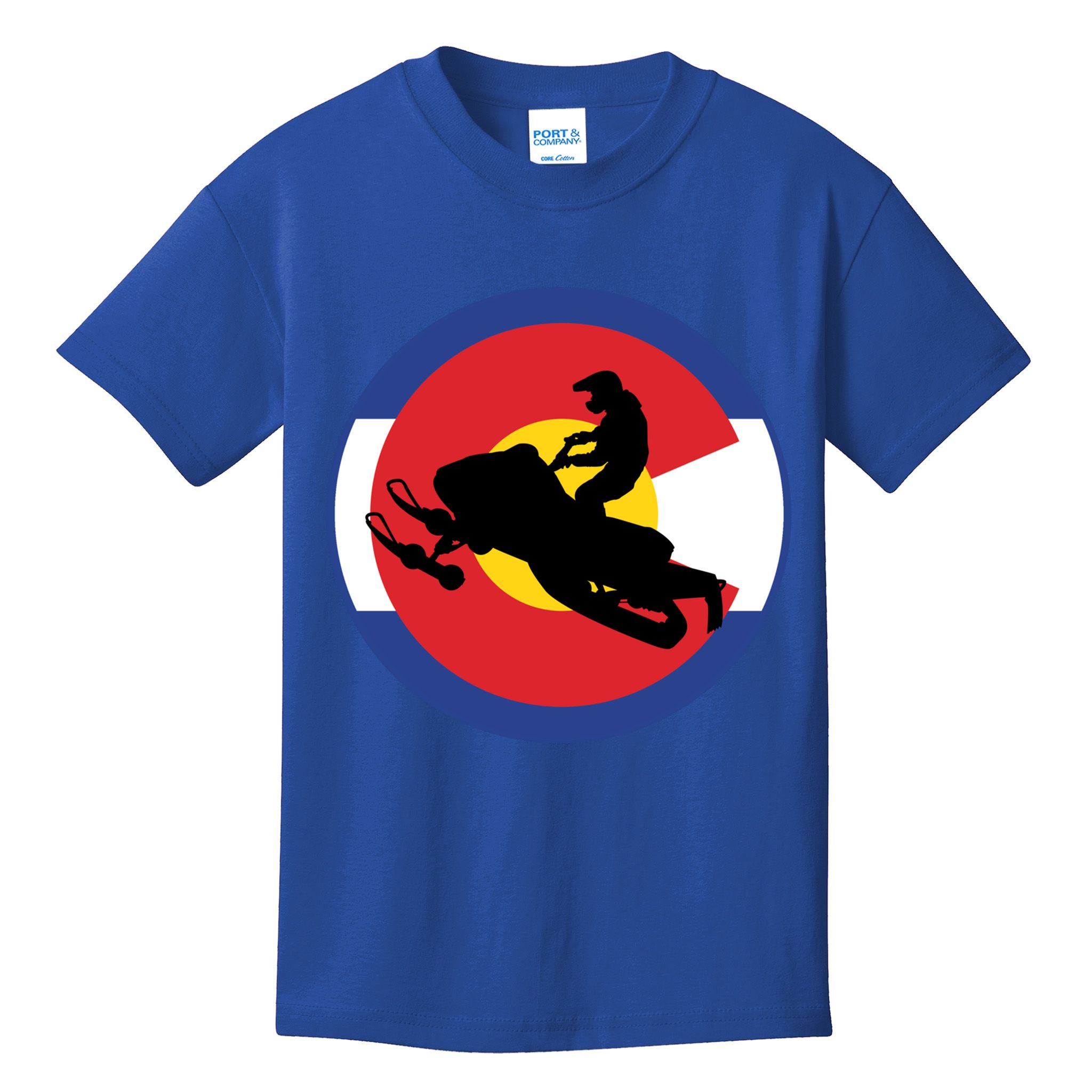 Colorado Snowmobile Rider Snowmobiling In Colorado Gift Kids T-Shirt