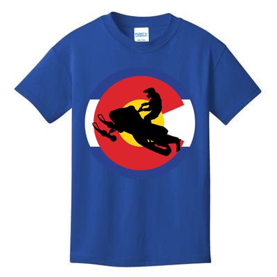 Colorado Snowmobile Rider Snowmobiling In Colorado Gift Kids T-Shirt