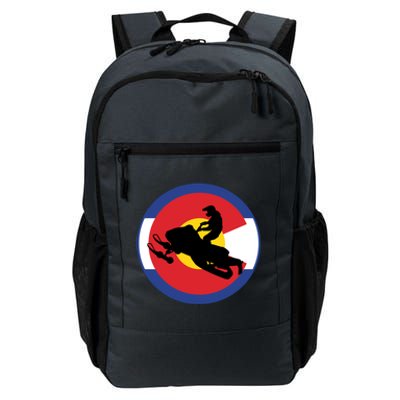 Colorado Snowmobile Rider Snowmobiling In Colorado Gift Daily Commute Backpack