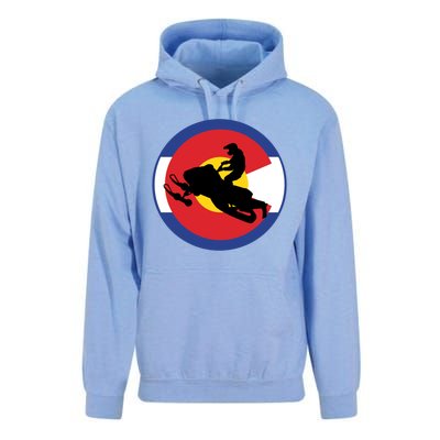 Colorado Snowmobile Rider Snowmobiling In Colorado Gift Unisex Surf Hoodie