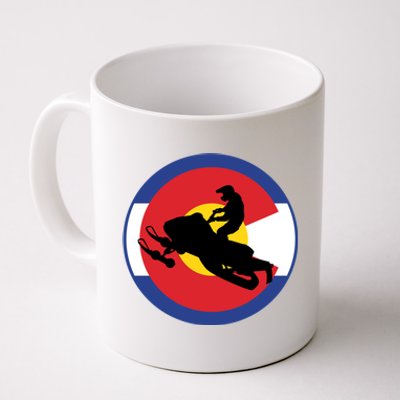 Colorado Snowmobile Rider Snowmobiling In Colorado Gift Coffee Mug