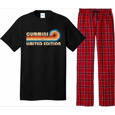 Cummins Surname Retro Pajama Set