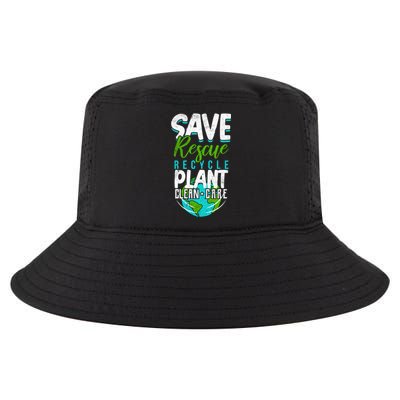 Cute Save Rescue Recycle Plant Clean Care Earth Day Gift Cool Comfort Performance Bucket Hat