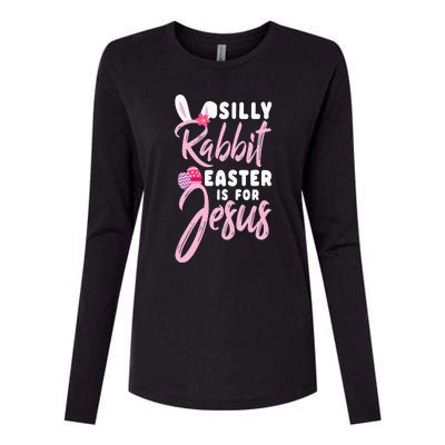 Cute Silly Rabbit Easter Is For Jesus Christians Womens Cotton Relaxed Long Sleeve T-Shirt