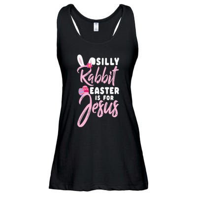 Cute Silly Rabbit Easter Is For Jesus Christians Ladies Essential Flowy Tank