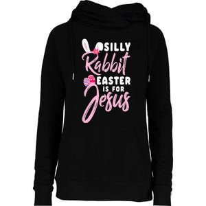 Cute Silly Rabbit Easter Is For Jesus Christians Womens Funnel Neck Pullover Hood