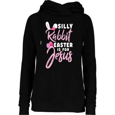 Cute Silly Rabbit Easter Is For Jesus Christians Womens Funnel Neck Pullover Hood