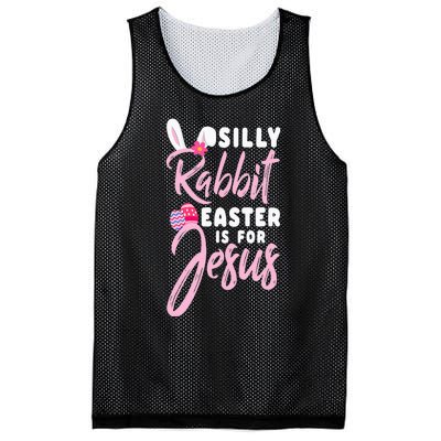 Cute Silly Rabbit Easter Is For Jesus Christians Mesh Reversible Basketball Jersey Tank