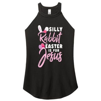 Cute Silly Rabbit Easter Is For Jesus Christians Women’s Perfect Tri Rocker Tank