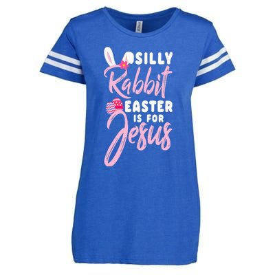 Cute Silly Rabbit Easter Is For Jesus Christians Enza Ladies Jersey Football T-Shirt