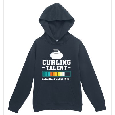 Curling Stone Retro Vintage Curler Team Sport Urban Pullover Hoodie