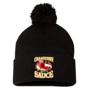 Cranberry Sauce Rap Pom Pom 12in Knit Beanie