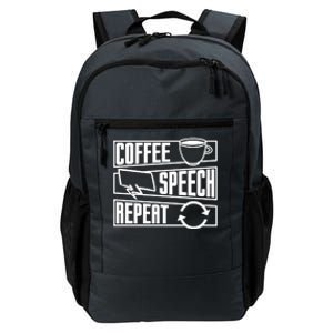 Coffee Speech Repeat Anxiety Awareness Care Tal Health Gift Daily Commute Backpack