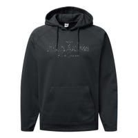 City Skyline Rio De Janeiro Brazil Performance Fleece Hoodie