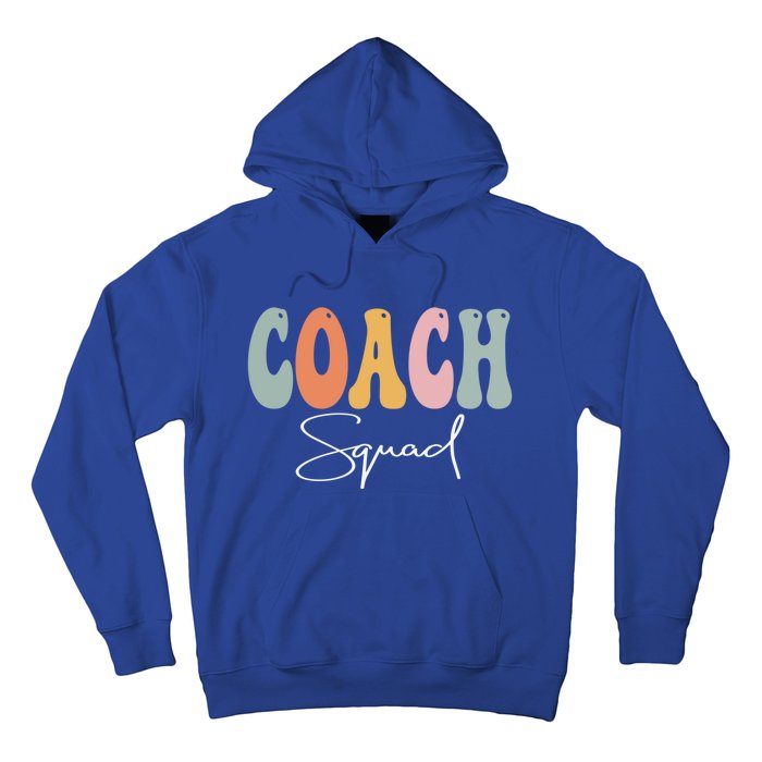 Coach Squad Retro Groovy Vintage Happy First Day Of School Gift Hoodie